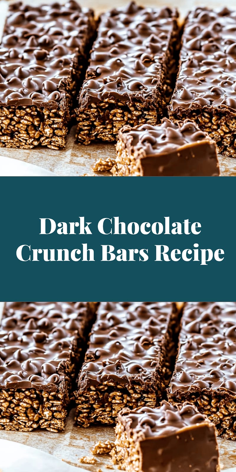 Dark Chocolate Crunch Bars Recipe