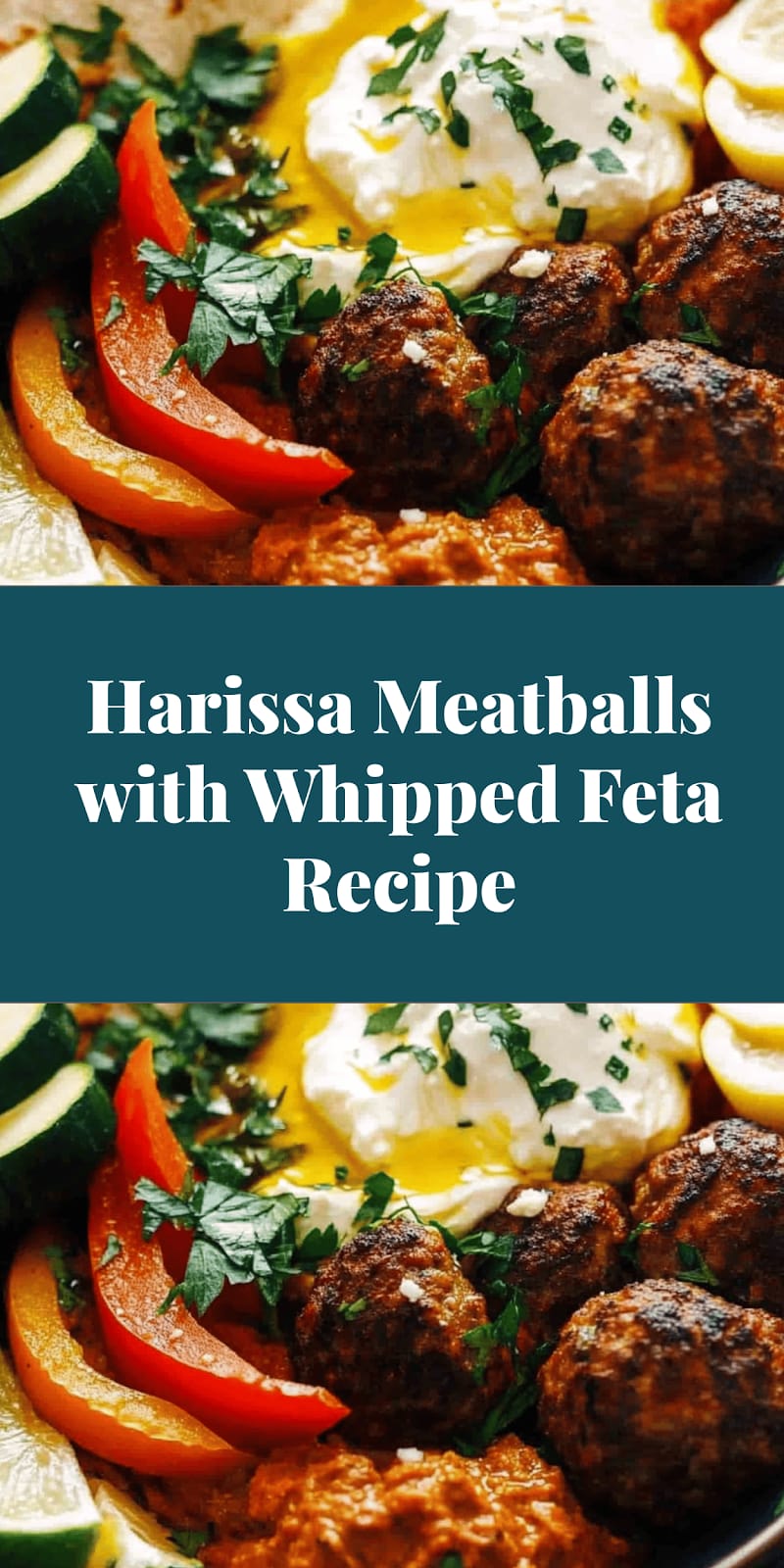 Harissa Meatballs with Whipped Feta Recipe