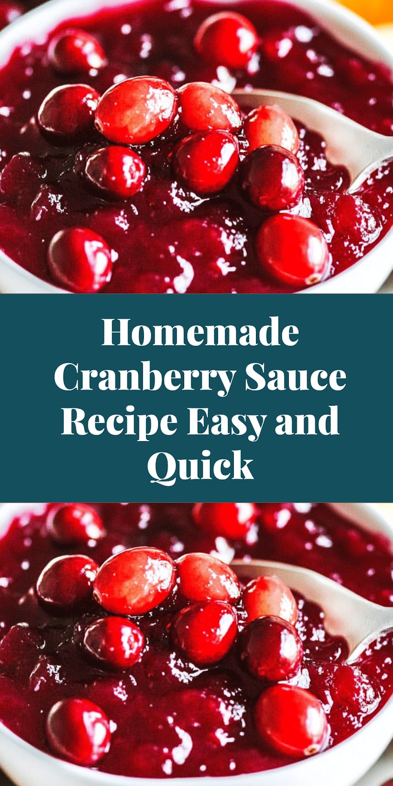 Homemade Cranberry Sauce Recipe Easy and Quick