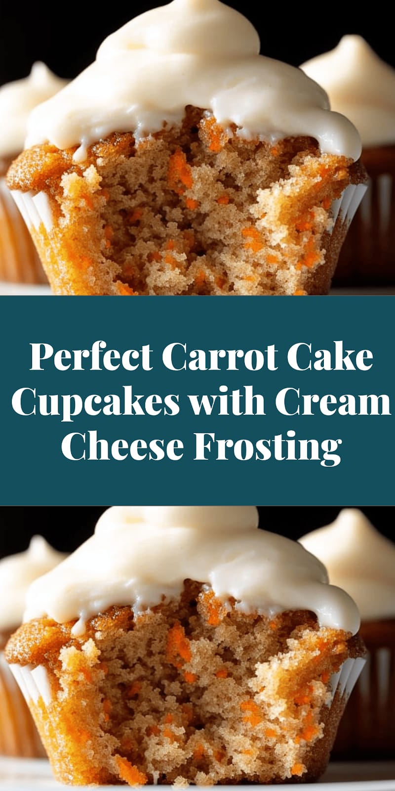 Perfect Carrot Cake Cupcakes with Cream Cheese Frosting