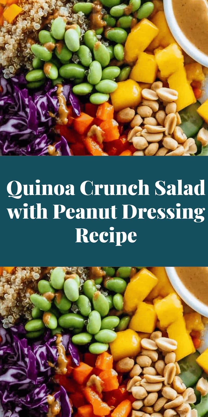 Quinoa Crunch Salad with Peanut Dressing Recipe