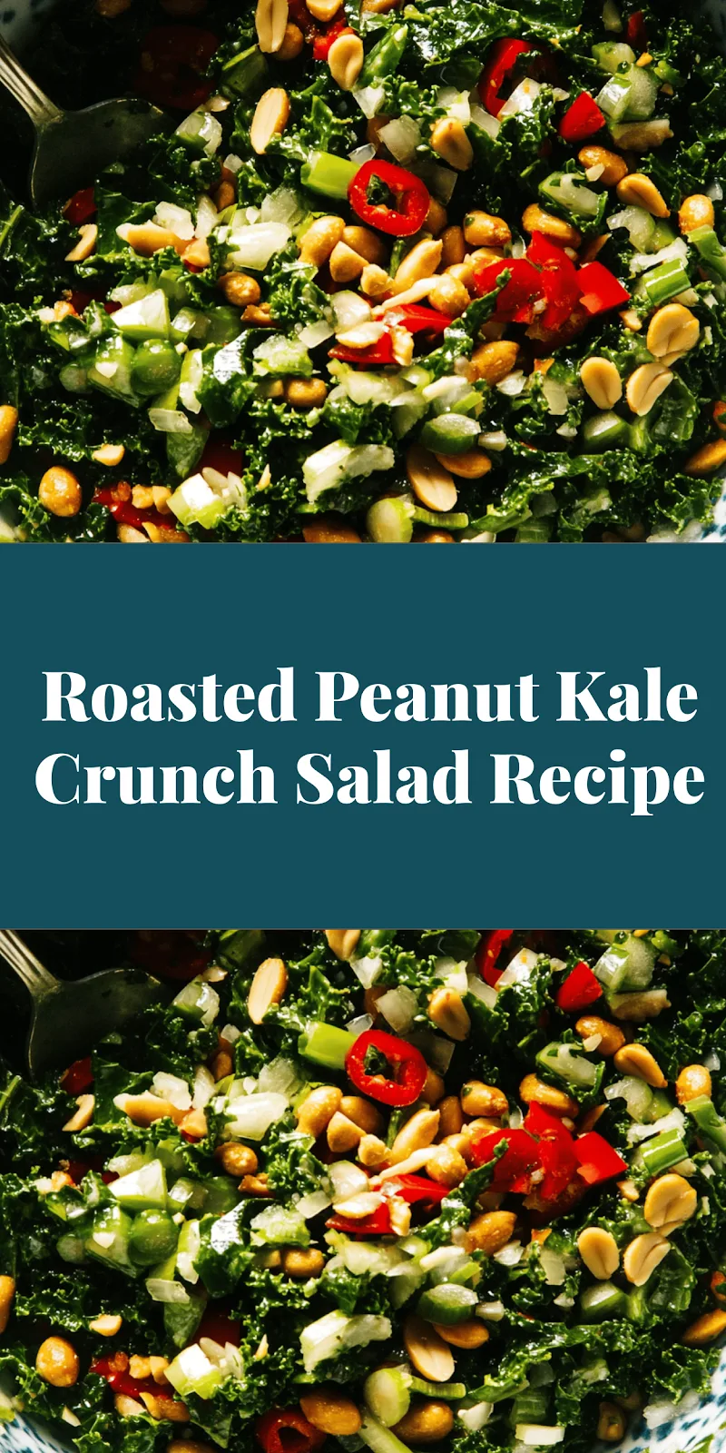 Roasted Peanut Kale Crunch Salad Recipe