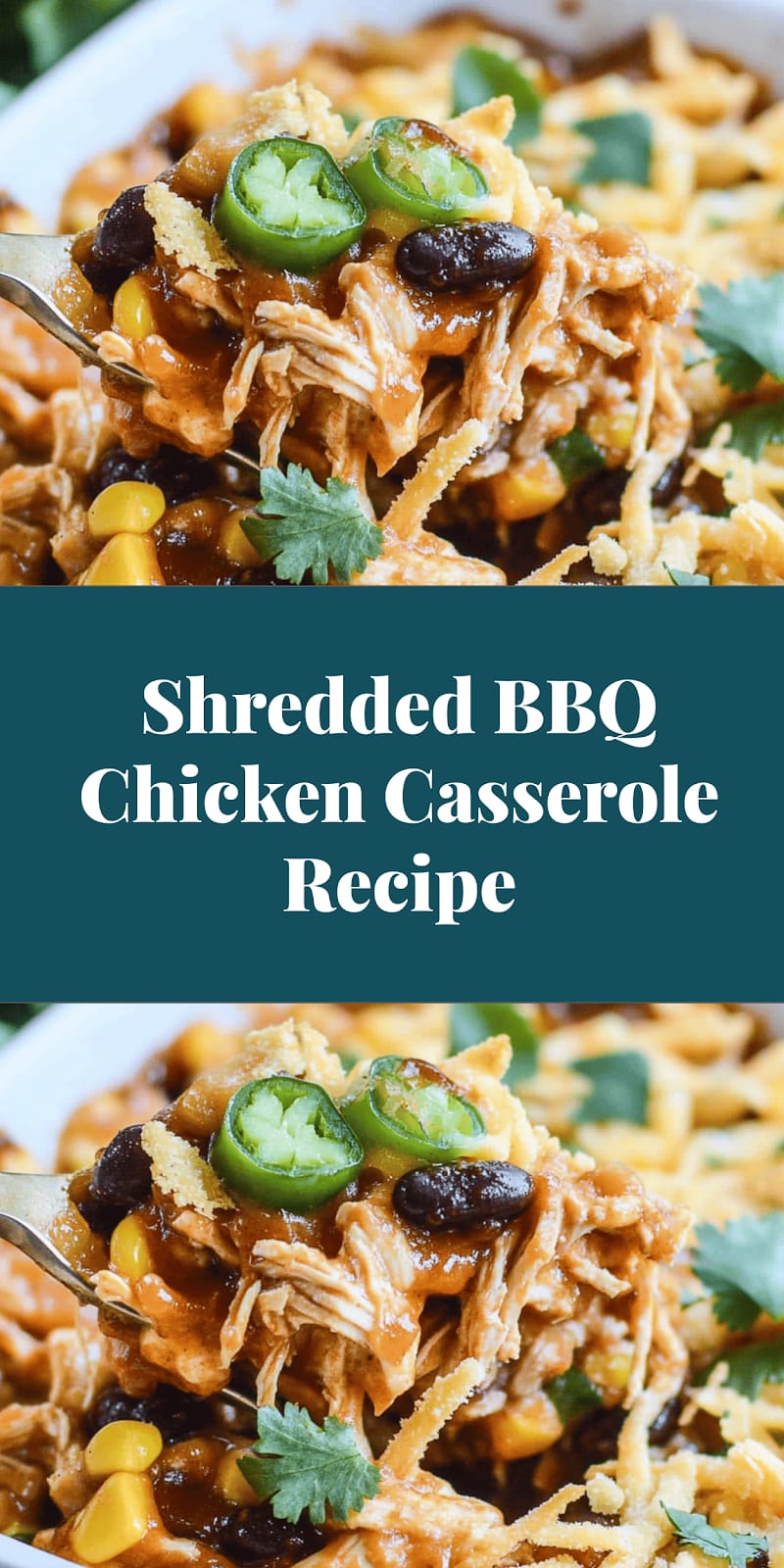 Shredded BBQ Chicken Casserole Recipe