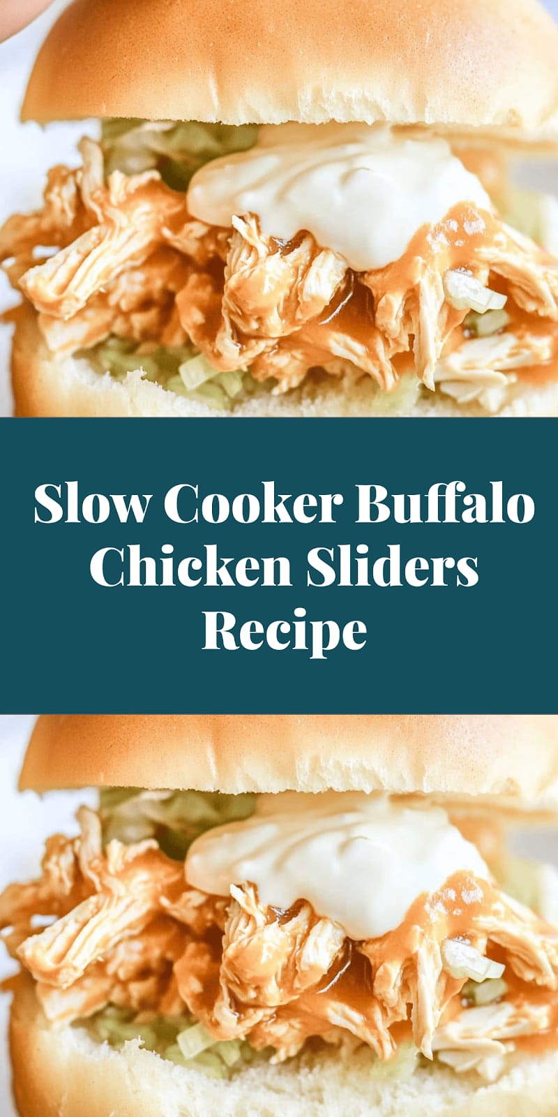 Slow Cooker Buffalo Chicken Sliders Recipe