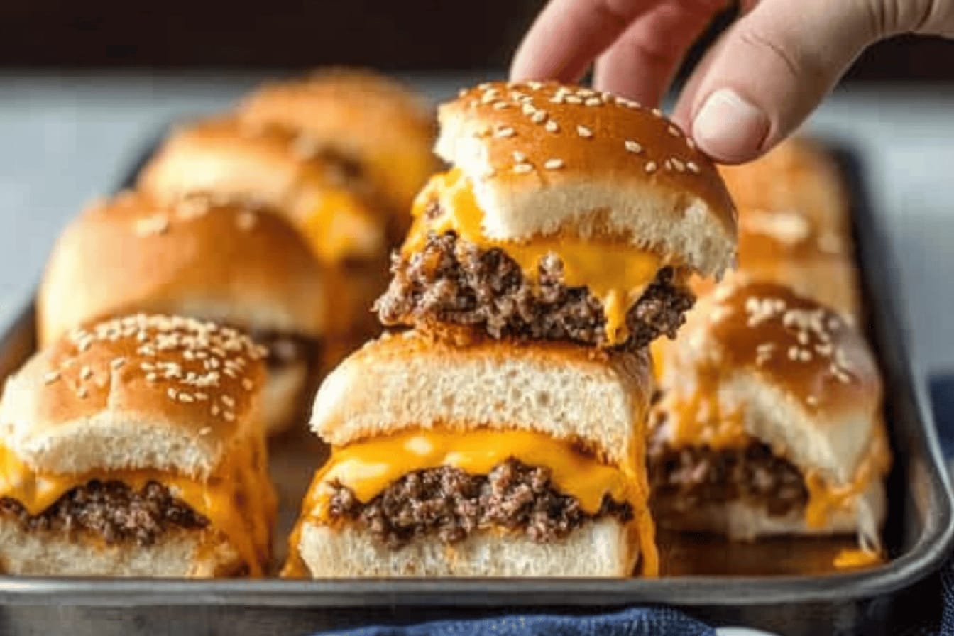 Baked Cheeseburger Sliders Recipe for Easy Entertaining