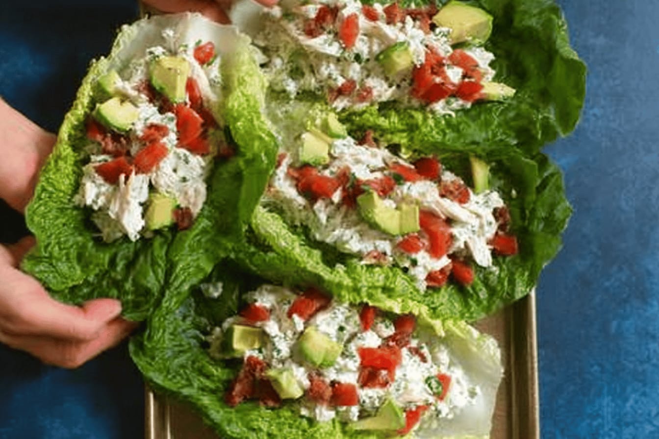 Chicken Salad Lettuce Wraps Recipe