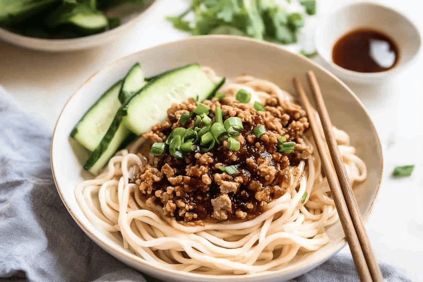 Chinese Pork Mince Noodles Recipe