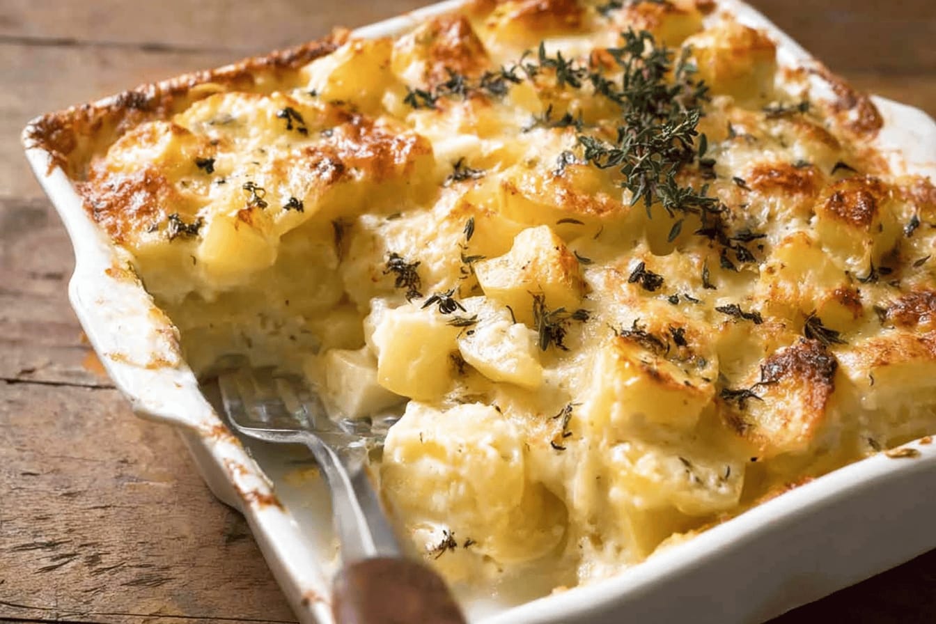 Creamy Cheesy Potato Bake Recipe
