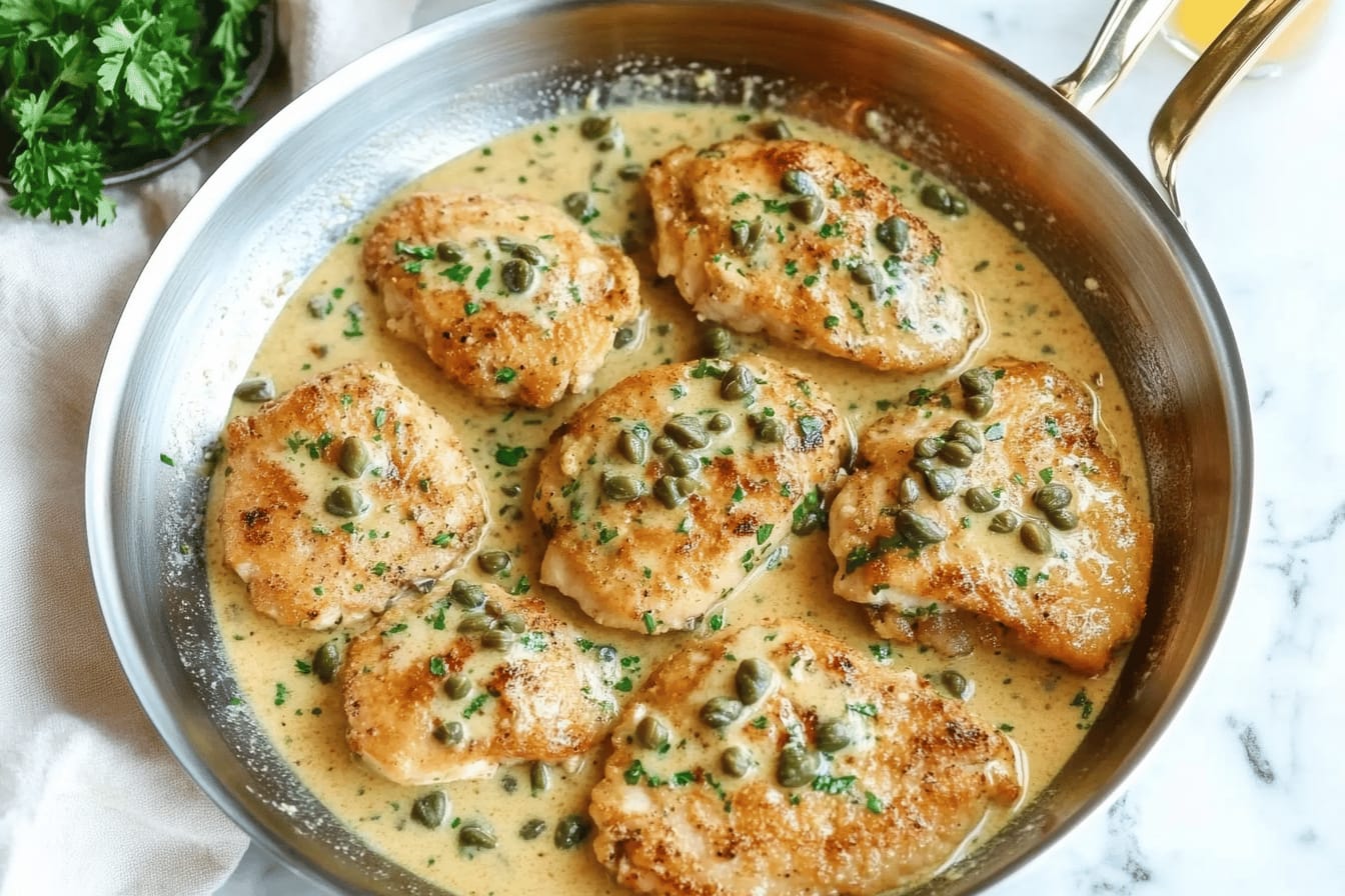 Creamy Chicken Piccata Recipe Delight