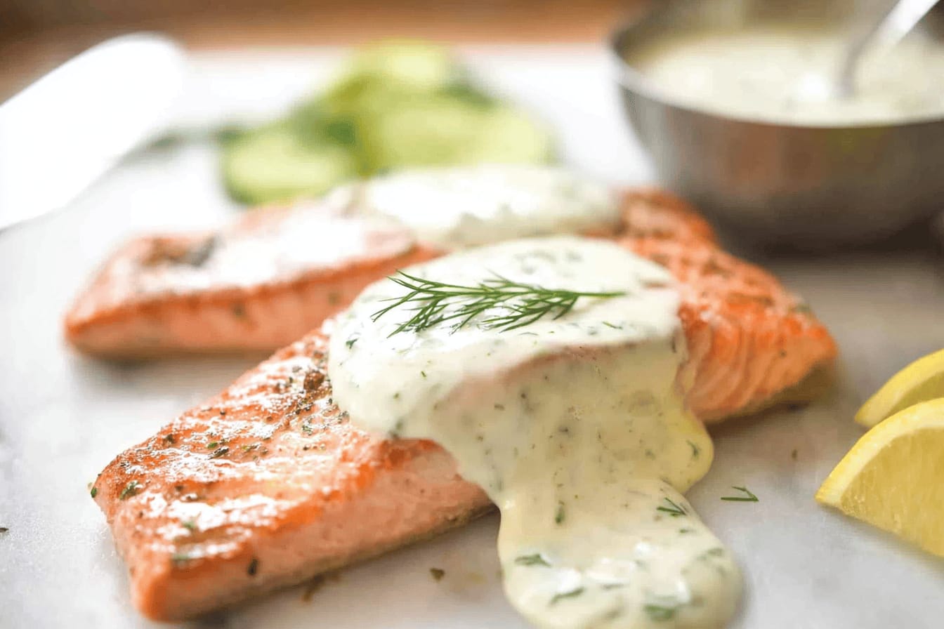 Creamy Dill Sauce for Salmon and Trout