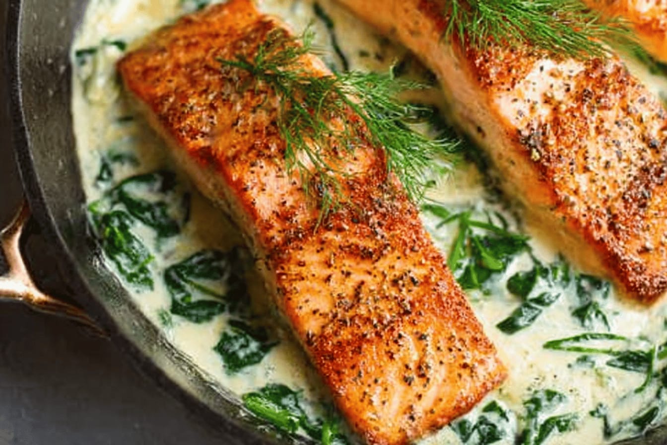 Creamy Garlic Salmon Recipe