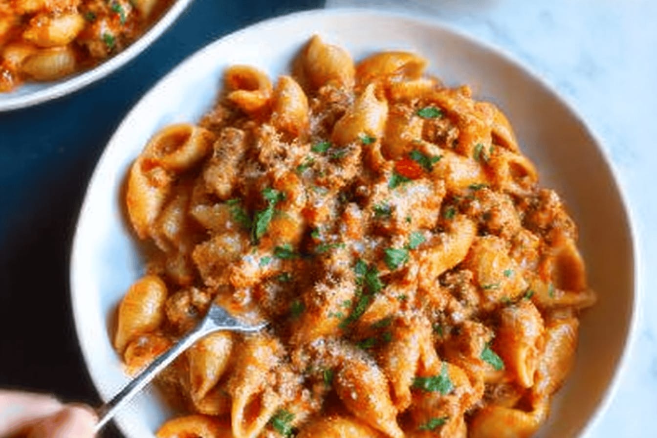 Creamy Red Pepper Pasta Delight