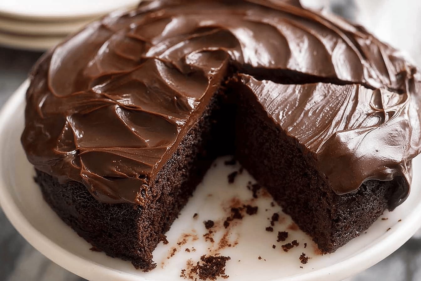 Easy Chocolate Fudge Cake Recipe