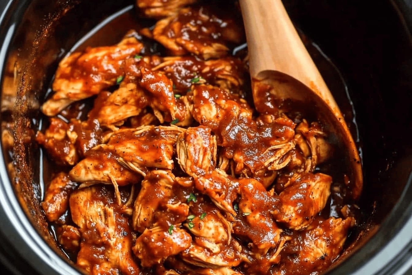 Easy Crockpot BBQ Chicken Recipe