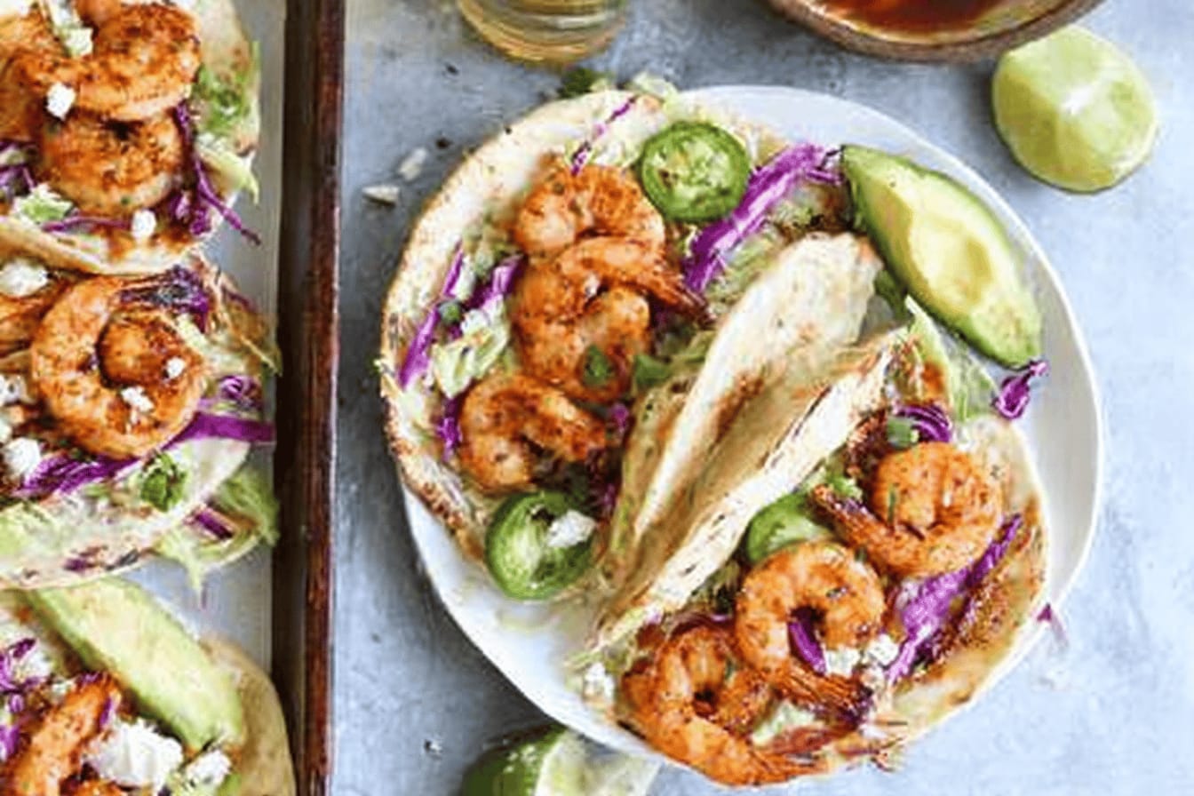 Easy Sheet Pan Shrimp Tacos Recipe