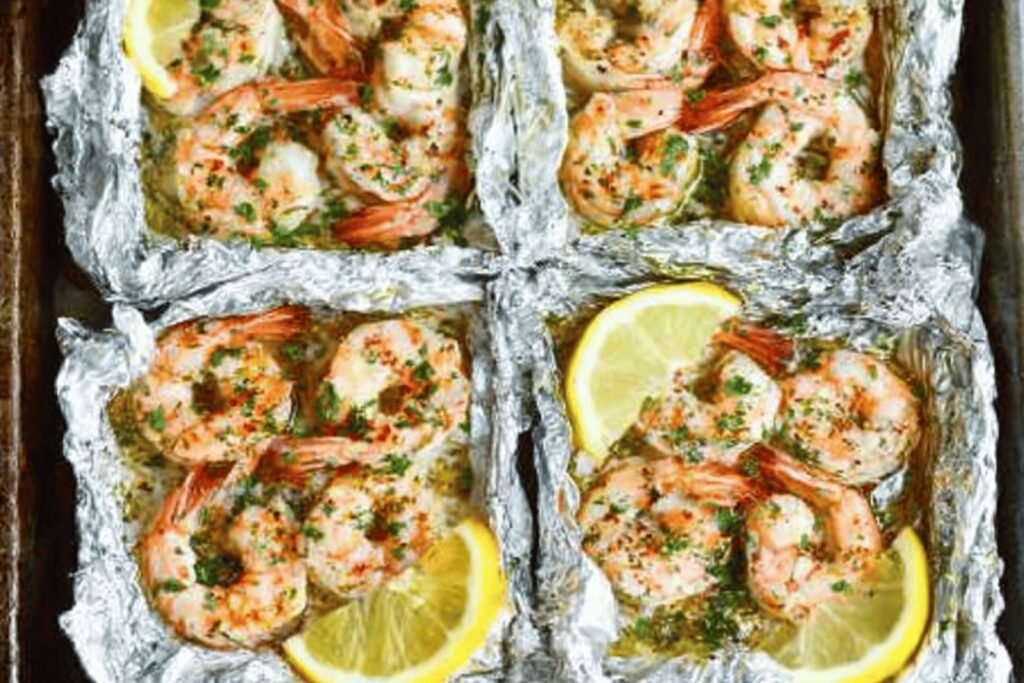 Easy Shrimp Scampi Foil Packets Recipe