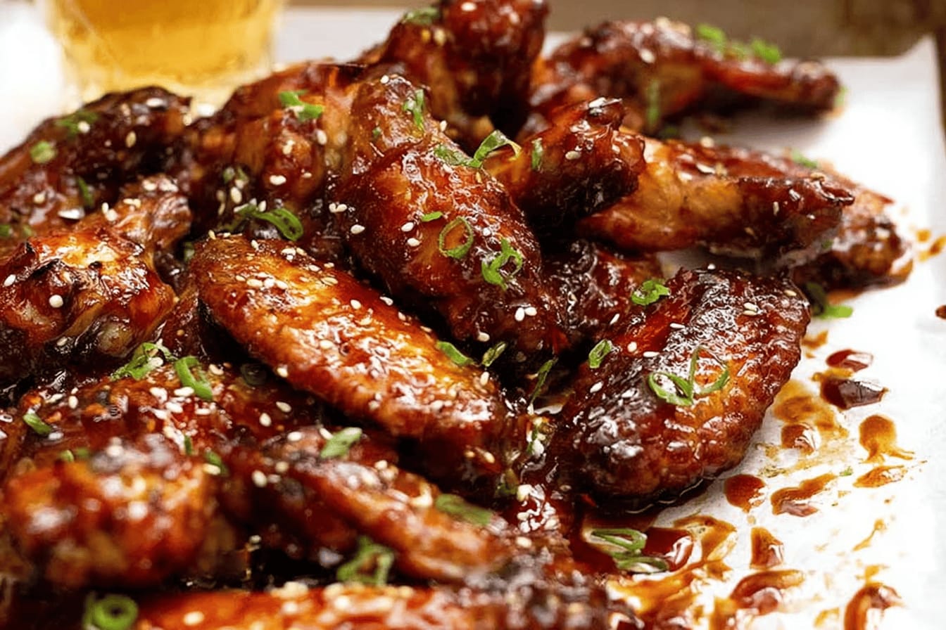 Honey Soy Glazed Chicken Wings Recipe