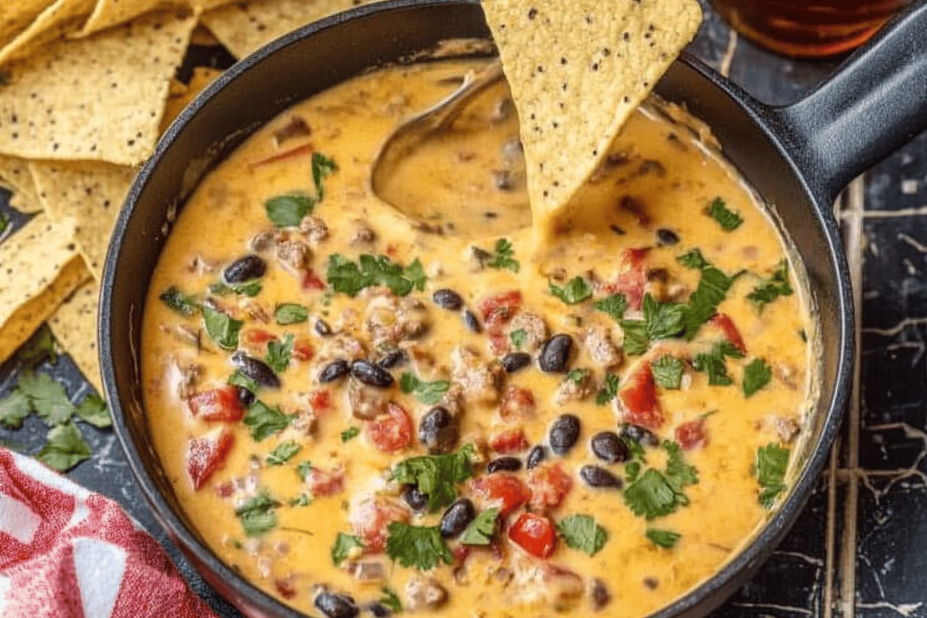 Loaded Cowboy Queso Recipe for Game Day
