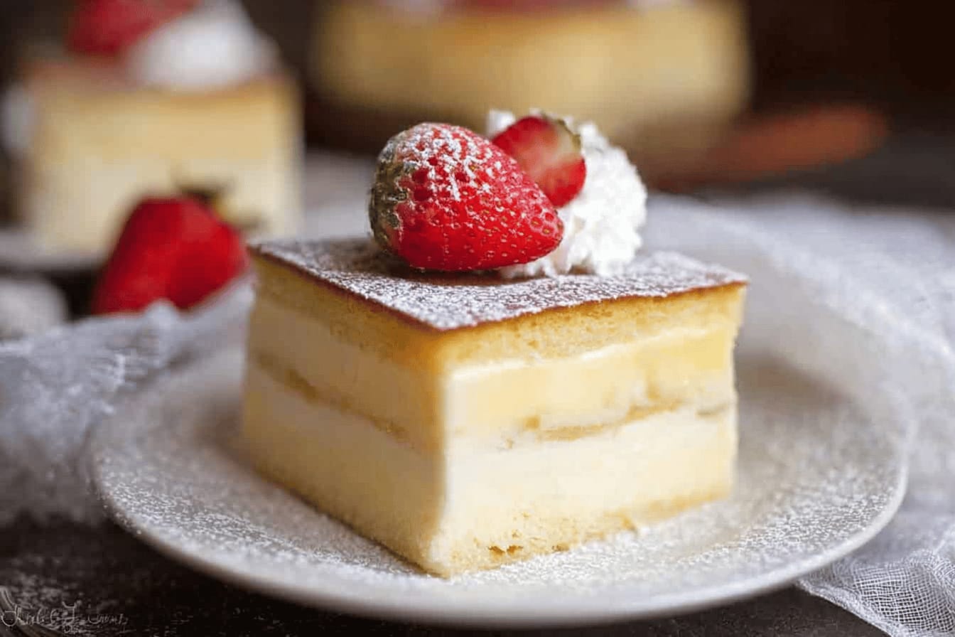 Magic Three-Layer Custard Cake Recipe