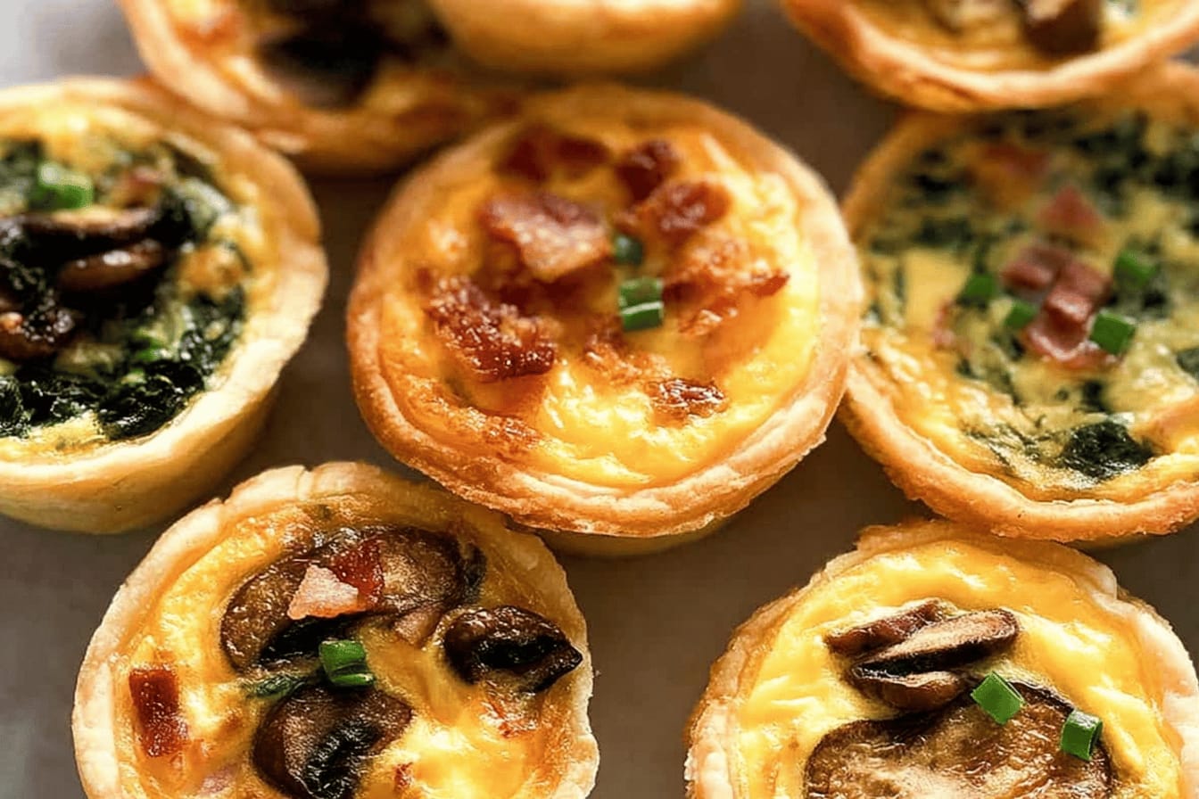 Mini Quiche Recipes: Four Delicious Variations
