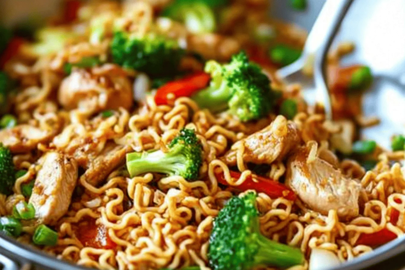 Quick Chicken Ramen Noodle Stir-Fry Recipe