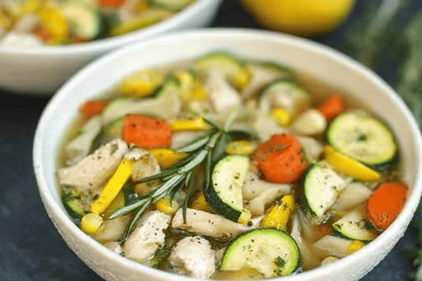 Refreshing Summer Chicken Noodle Soup Recipe