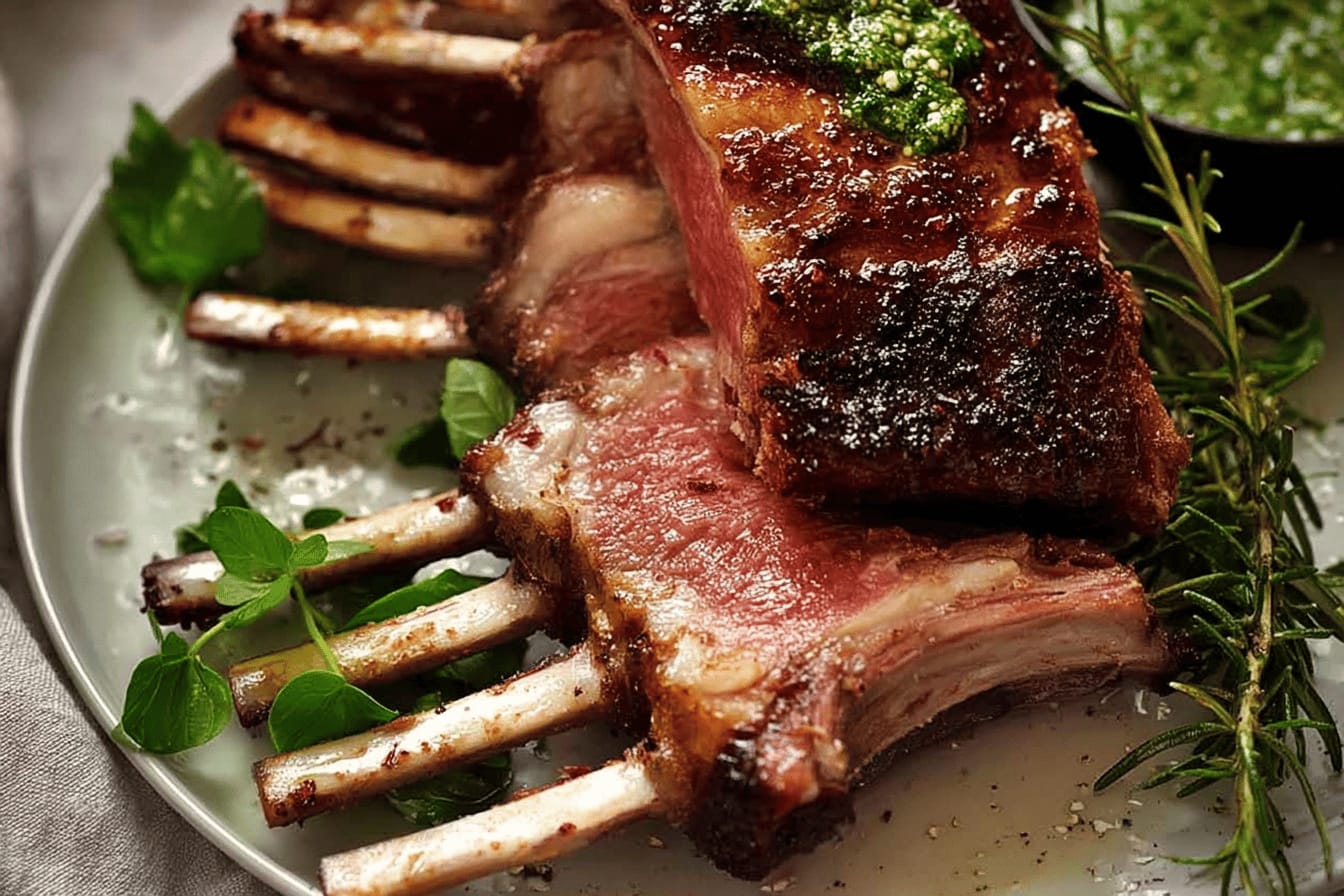 Rosemary Garlic Rack of Lamb Recipe
