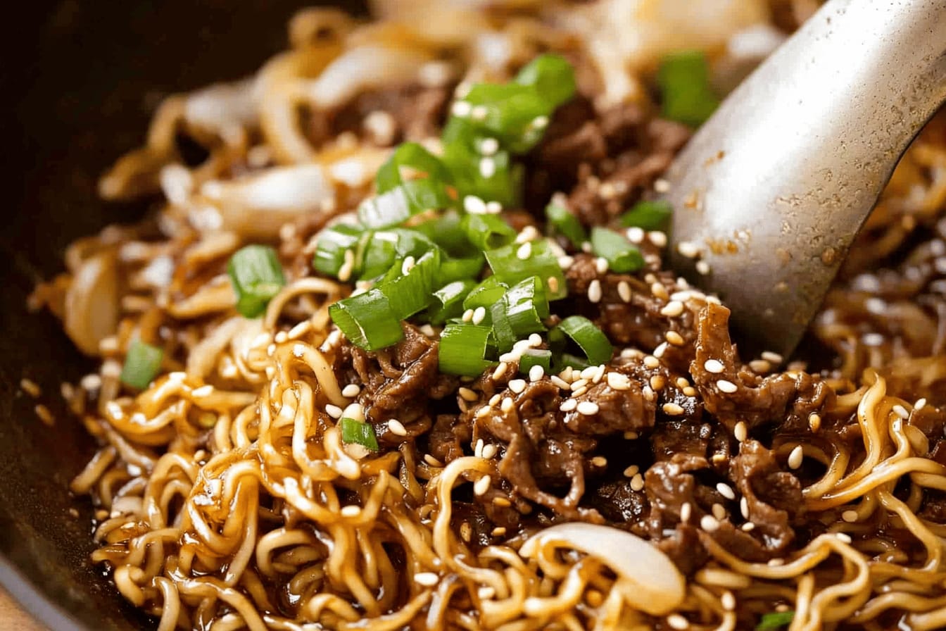 Savory Asian Beef and Noodles Recipe