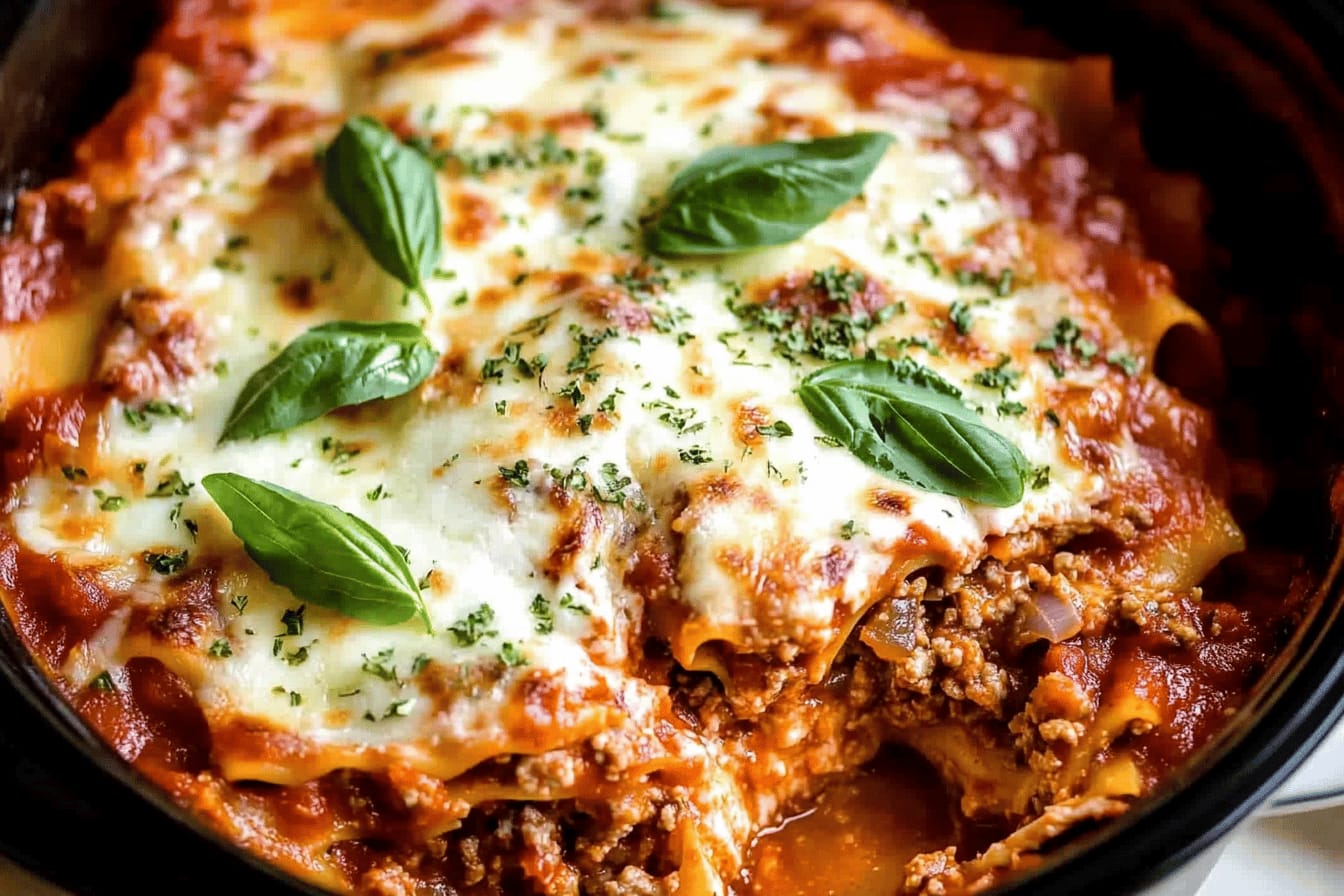Slow Cooker Lasagna Recipe for Easy Dinner