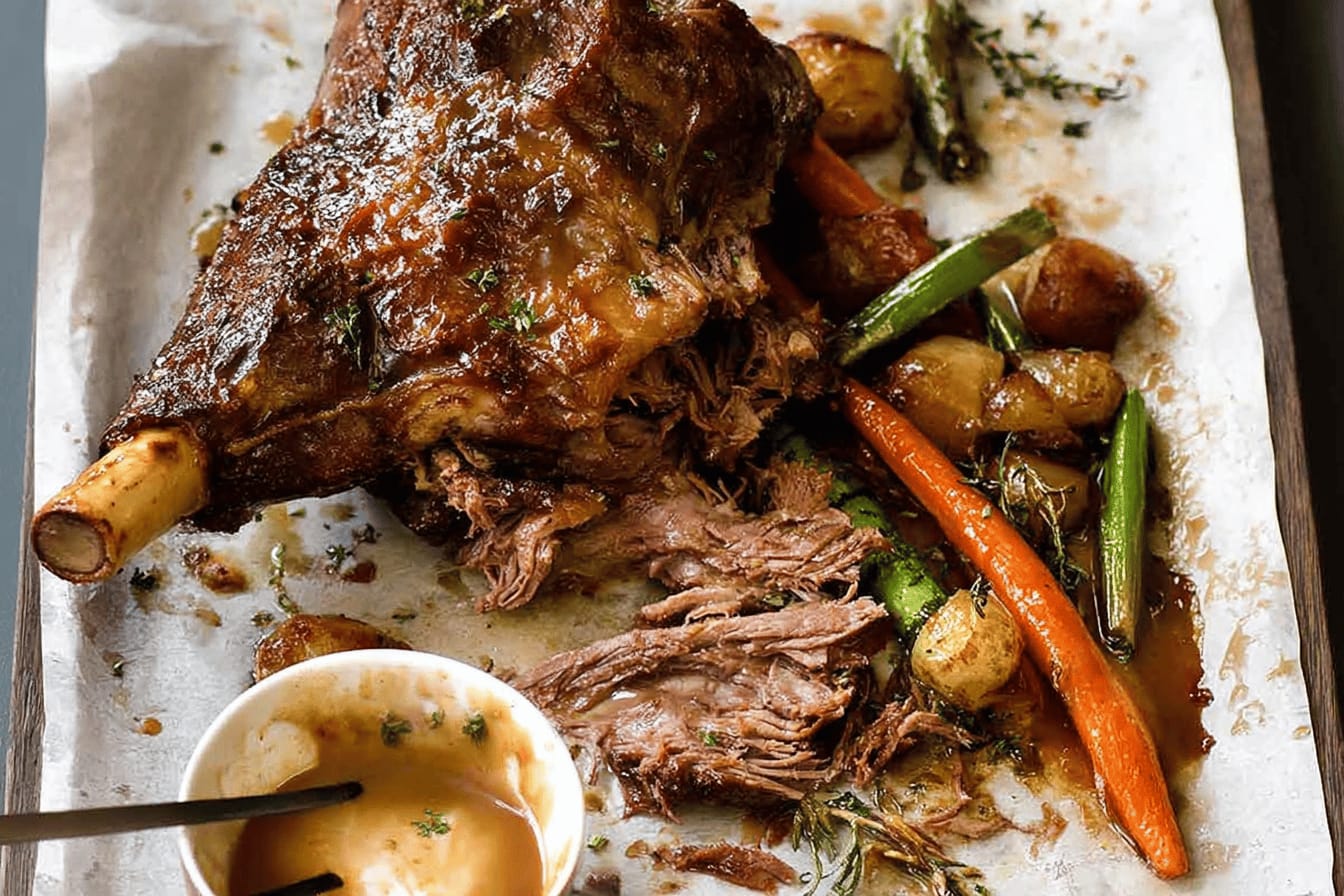 Slow Cooker Roast Lamb Leg Recipe