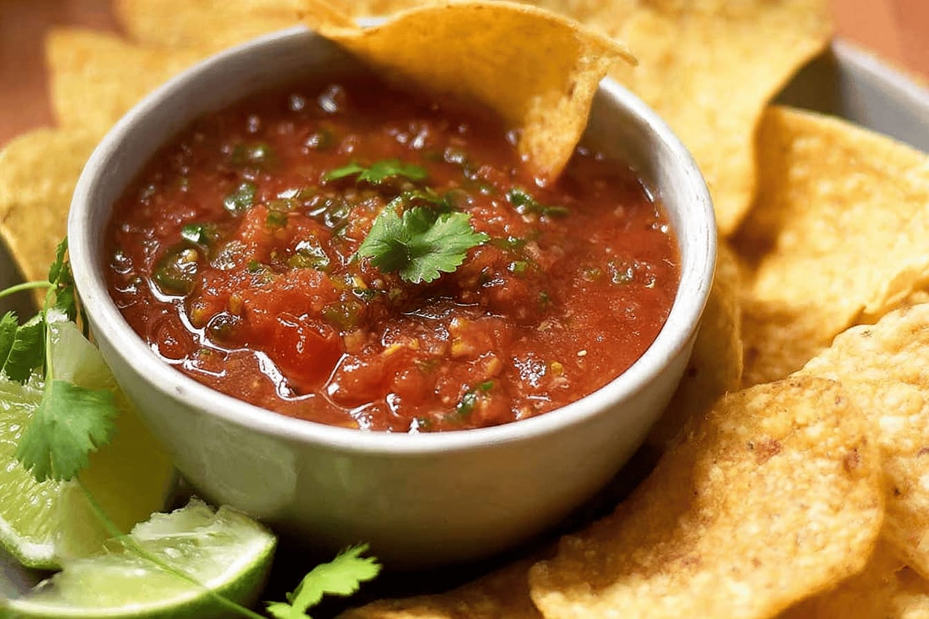 Super Easy Restaurant-Style Salsa Recipe