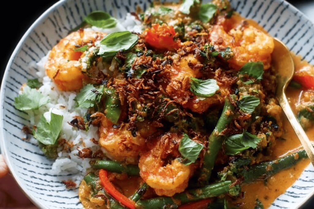 Thai Shrimp Curry with Crispy Shallots Recipe