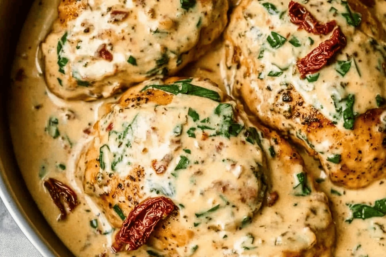 Tuscan Chicken in Creamy Parmesan Sauce