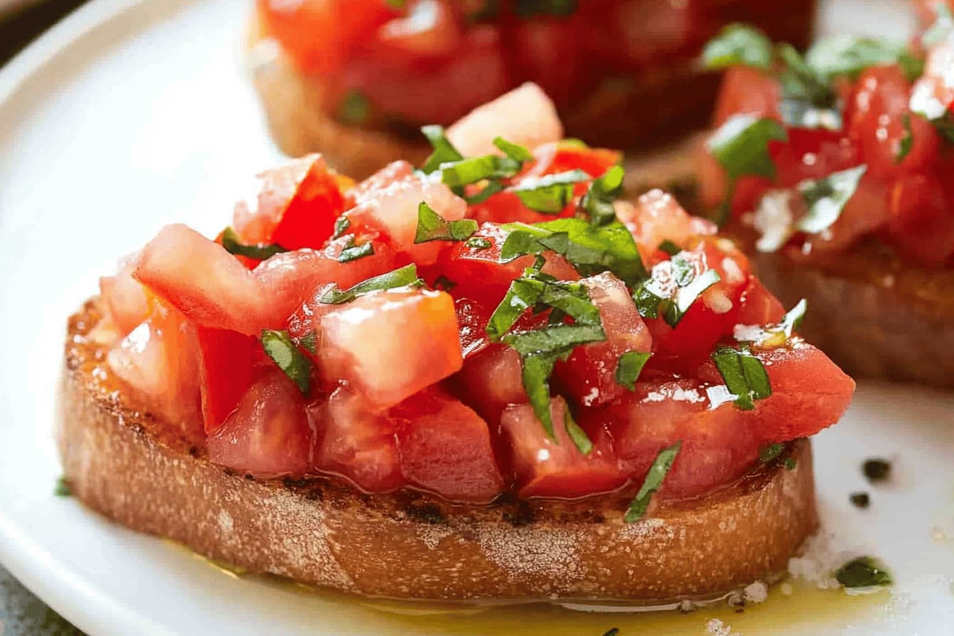 Authentic Tomato Basil Bruschetta Recipe