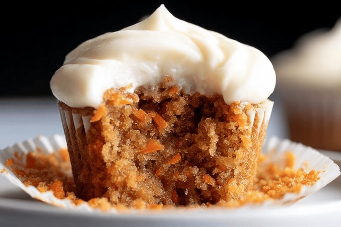 Best Carrot Cake Cupcakes with Cream Cheese Frosting