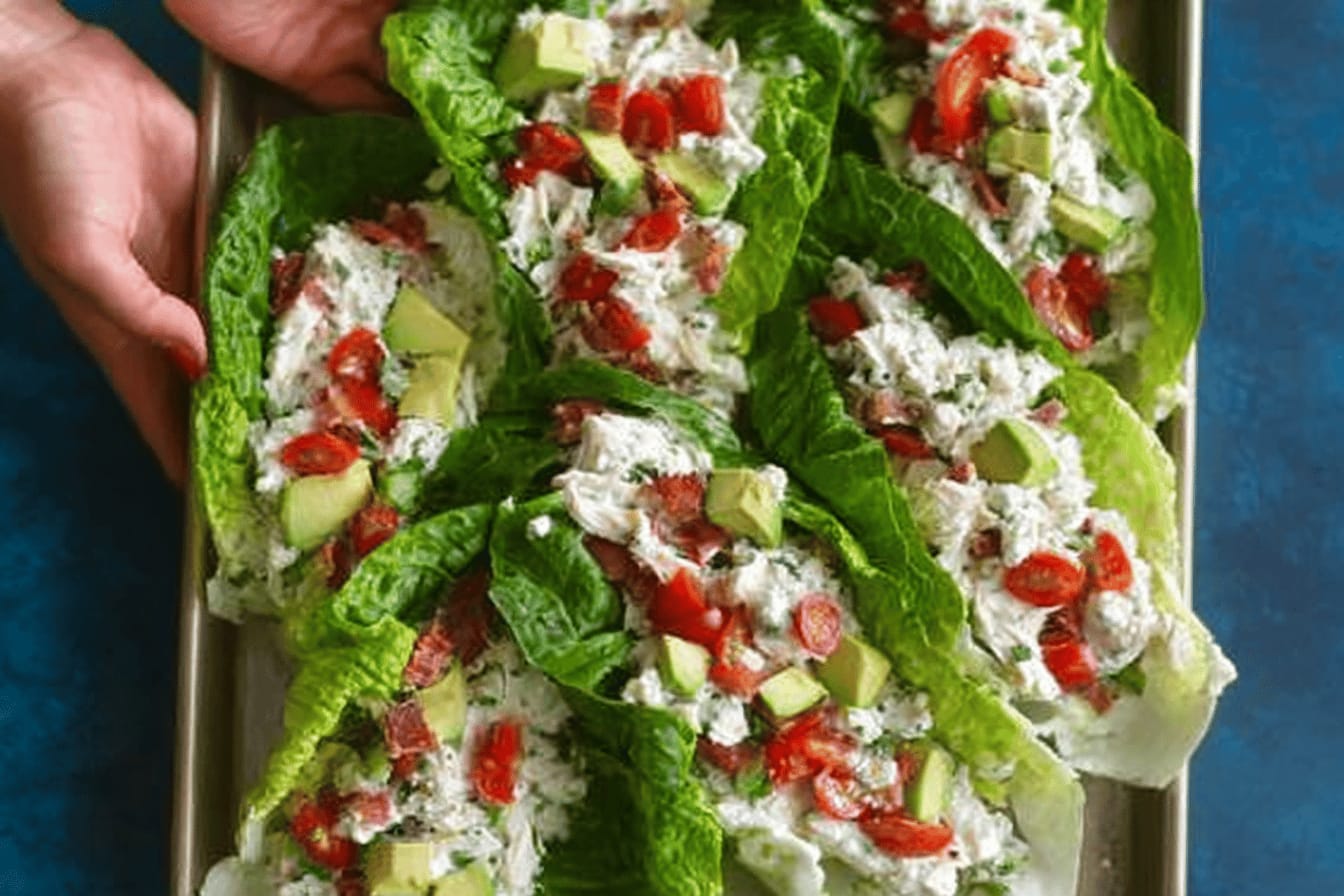 Chicken Salad Lettuce Wraps Recipe