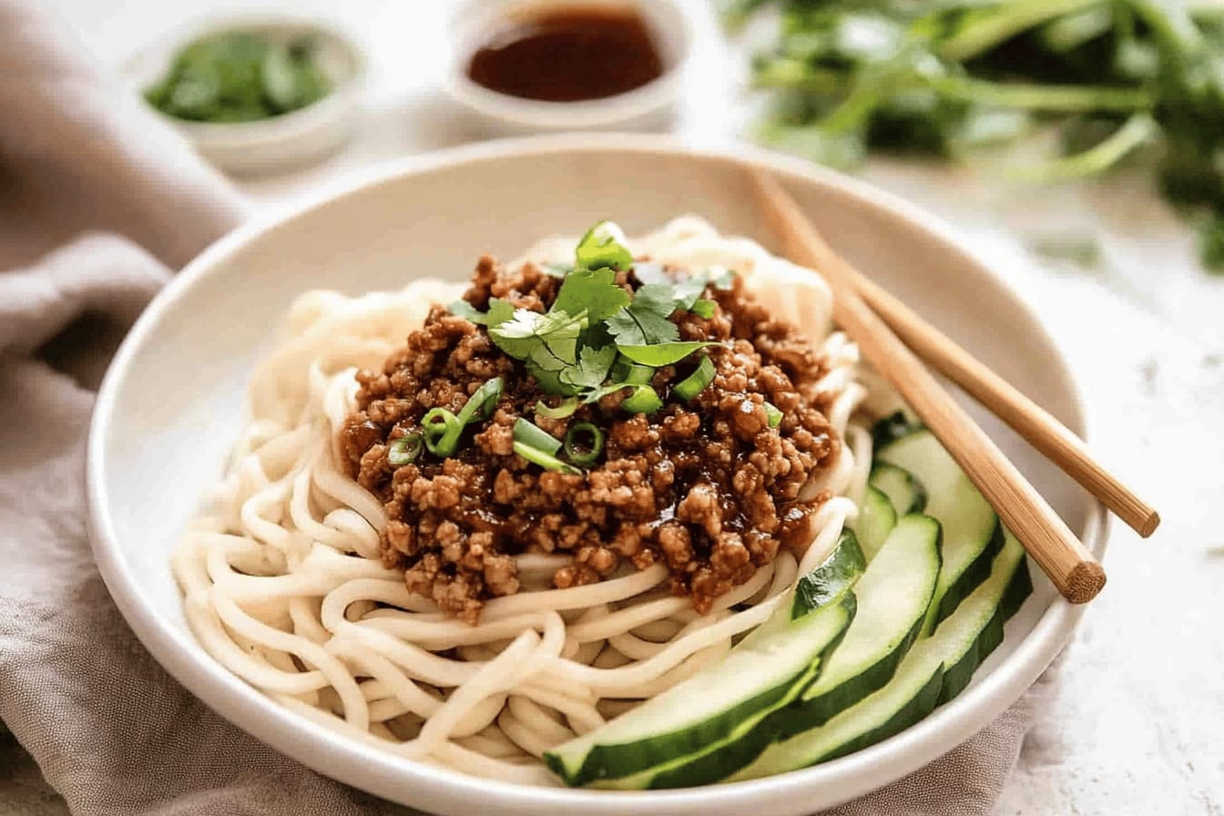 Chinese Pork Mince Noodles Recipe