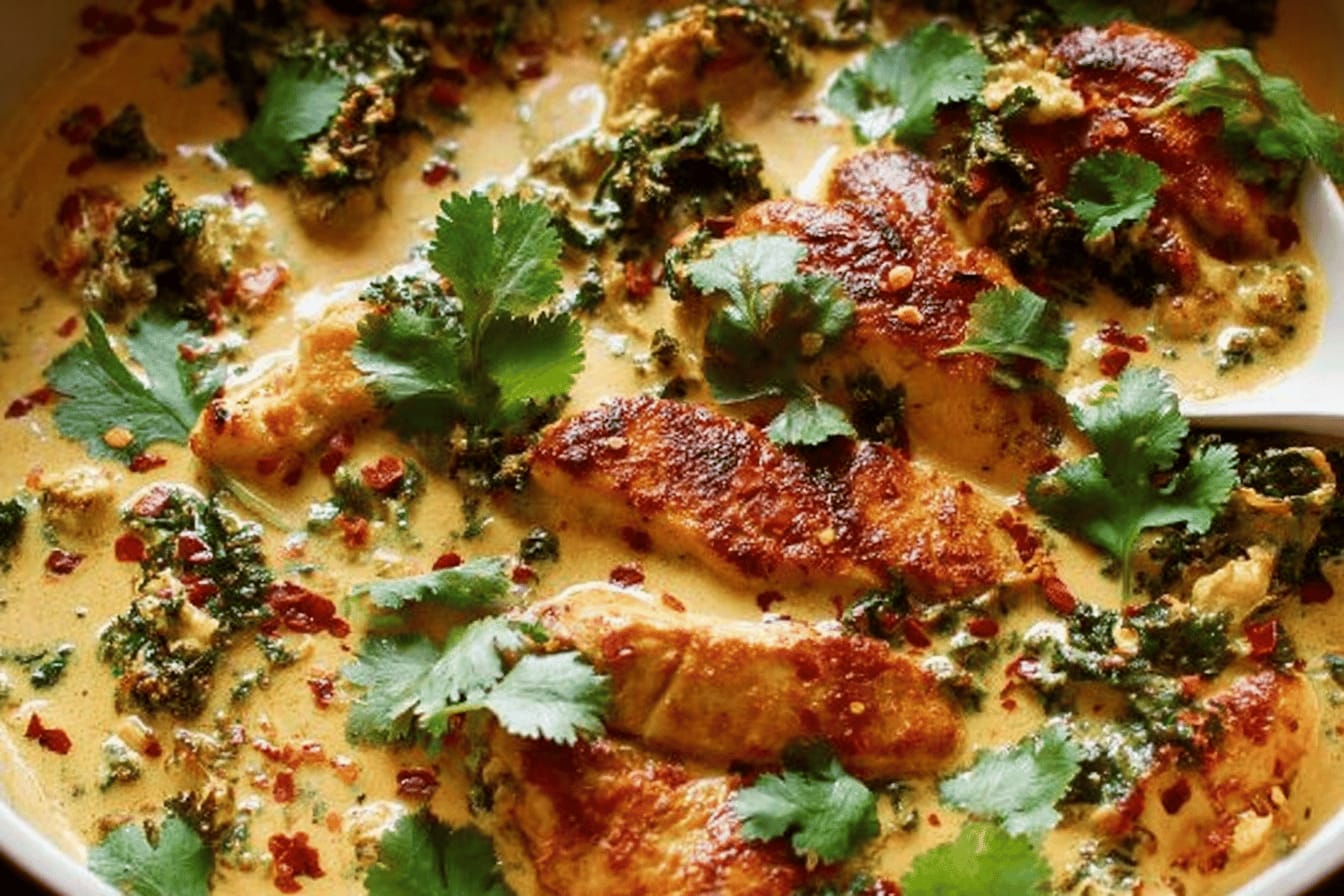 Coconut Kale Chicken Recipe Delight