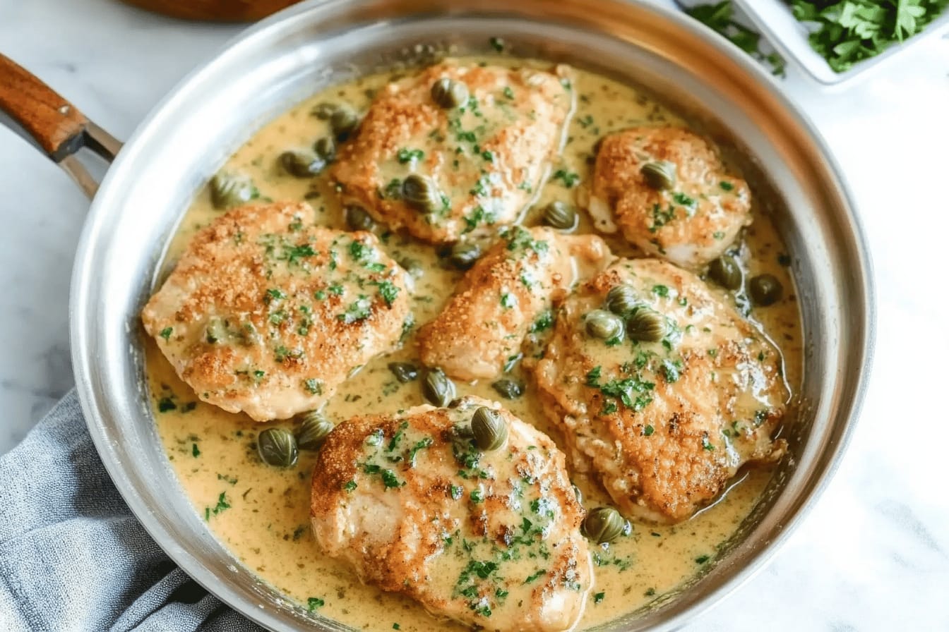 Creamy Chicken Piccata Recipe Delight