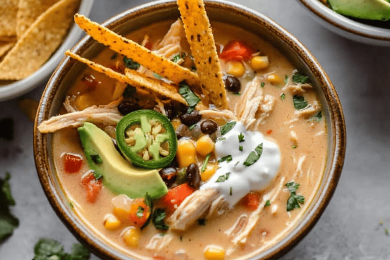 Creamy Chicken Tortilla Soup Recipe