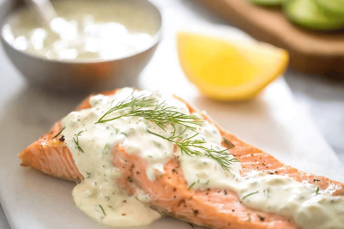 Creamy Dill Sauce for Salmon or Trout