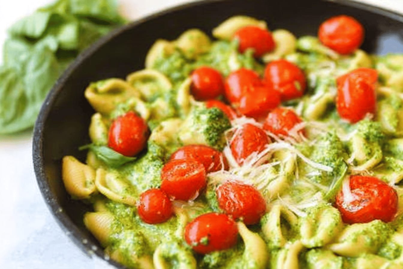 Creamy Pesto Pasta Shells Recipe