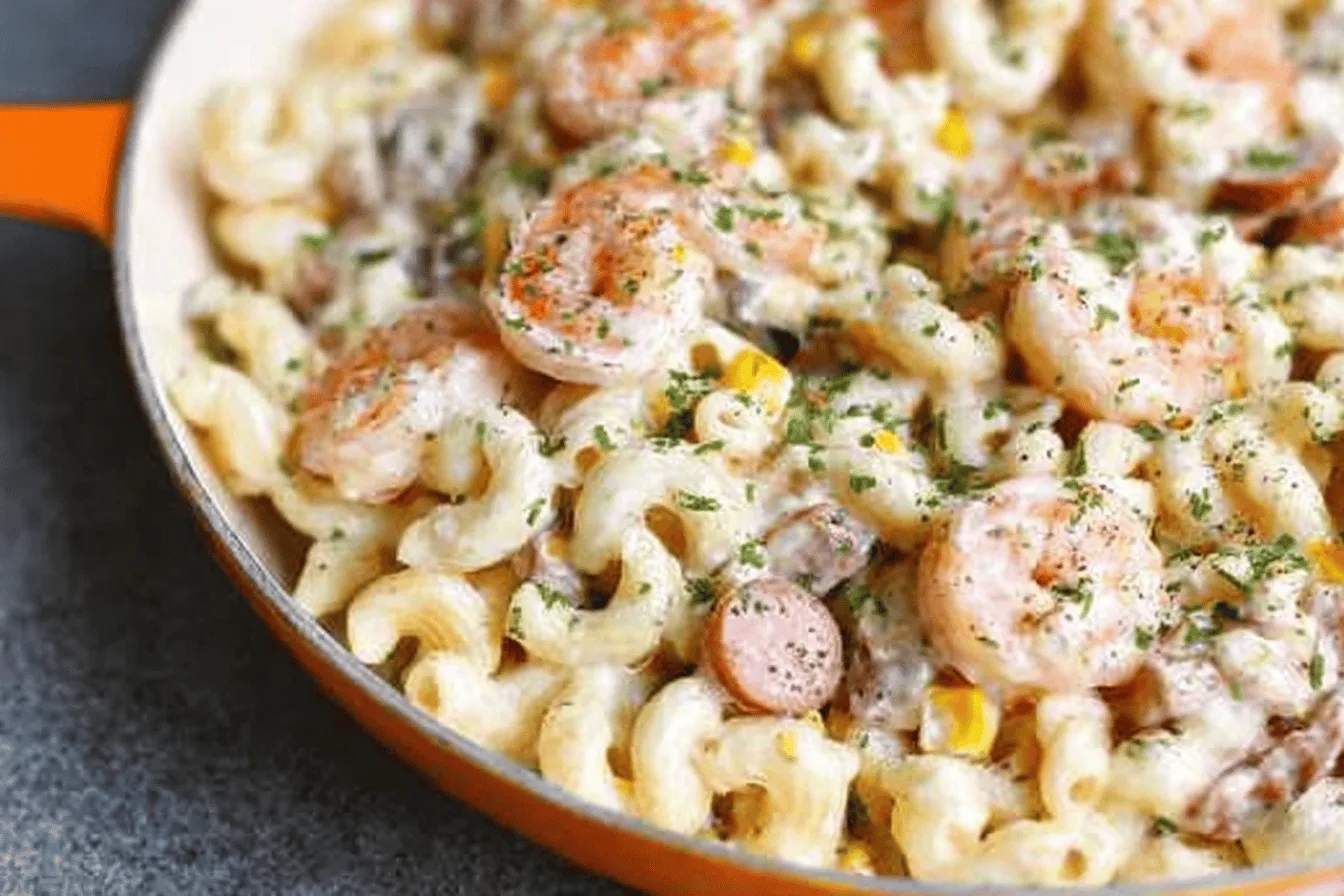 Creamy Shrimp Boil Pasta Recipe
