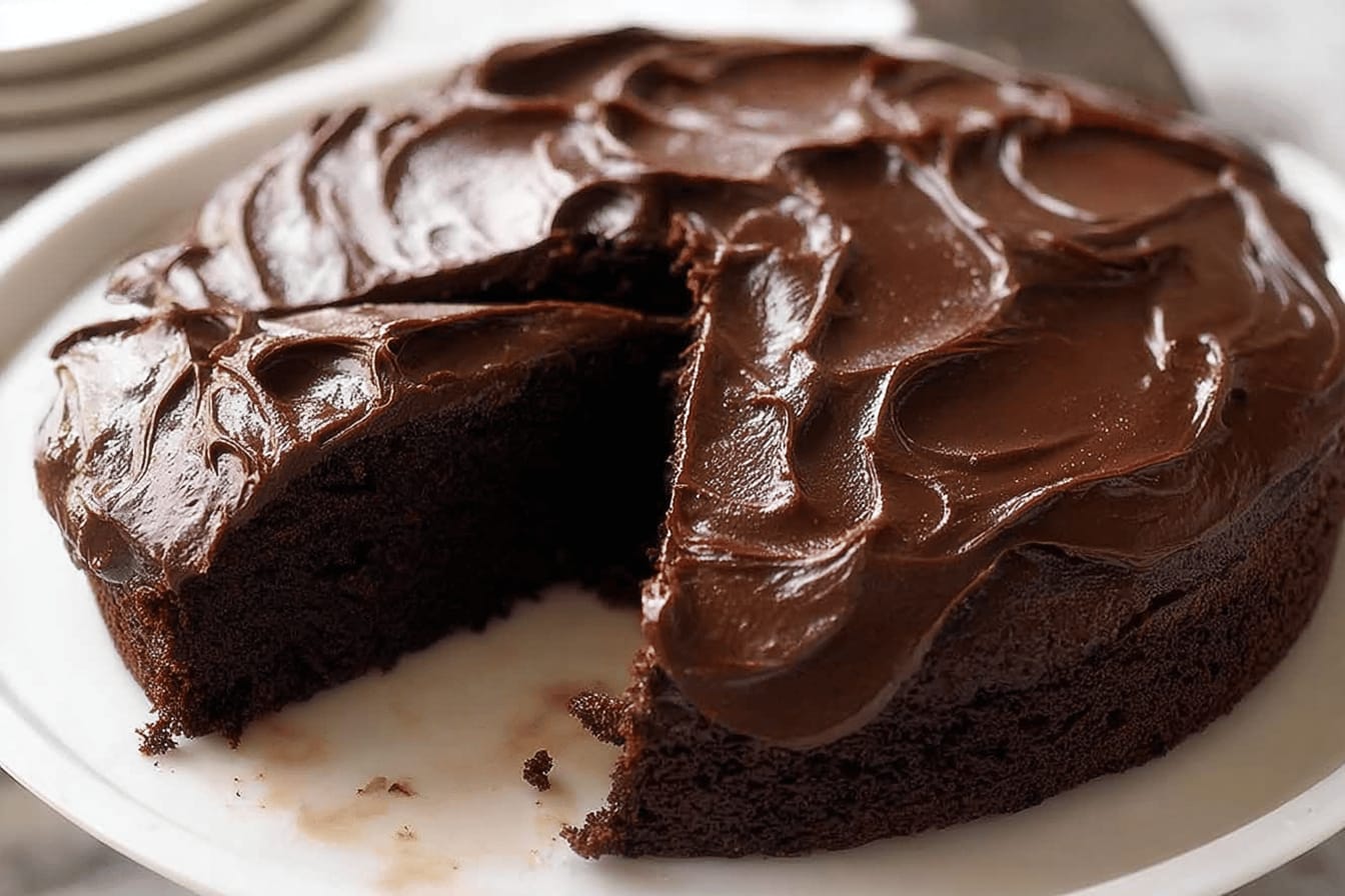 Easy Chocolate Fudge Cake Recipe