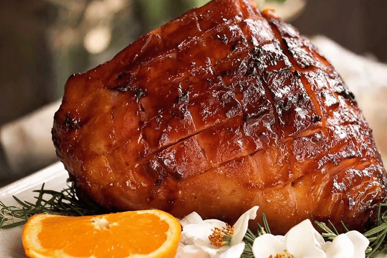 Easy Maple Sticky Glazed Ham Recipe