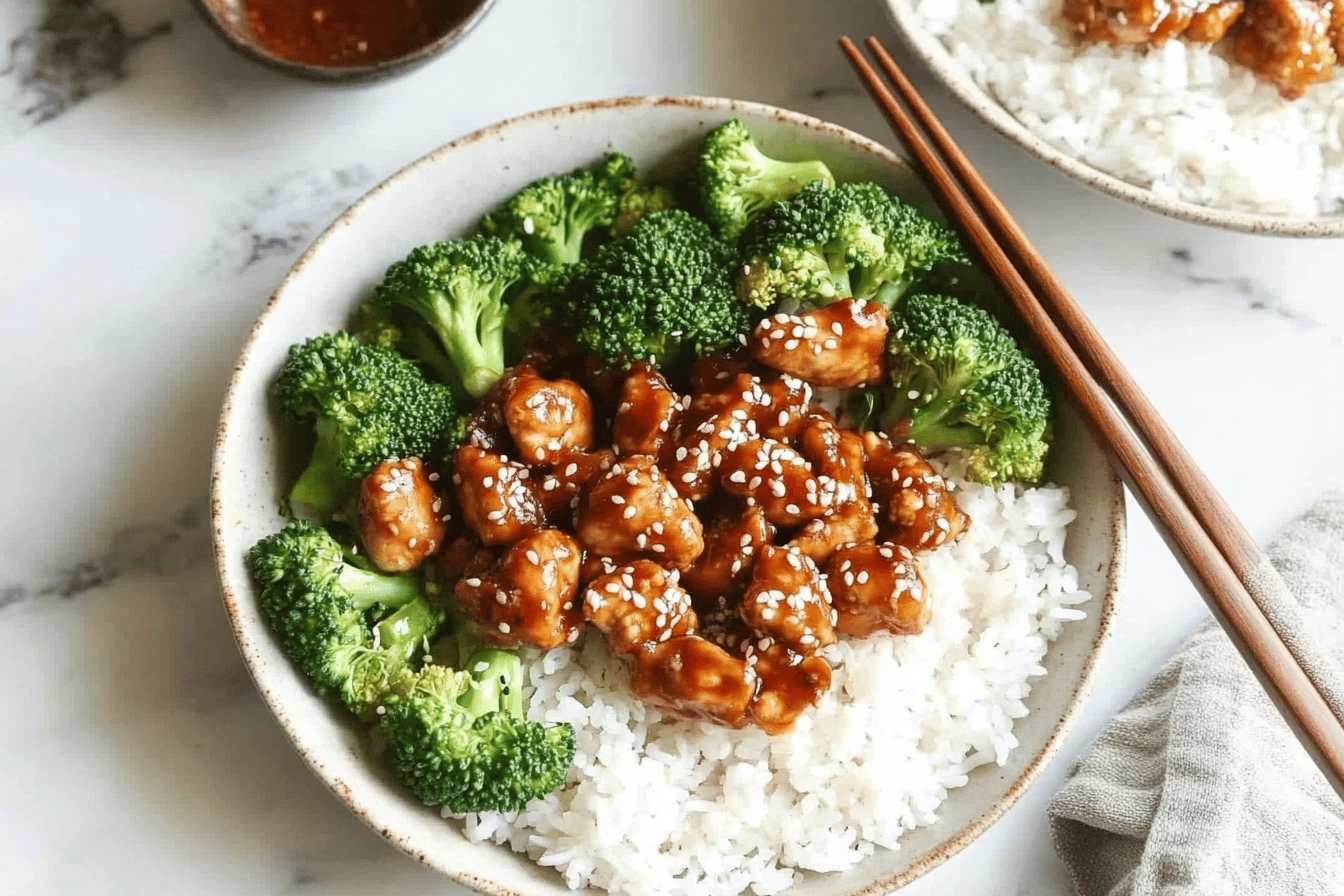 Easy Sesame Chicken Bowls Recipe