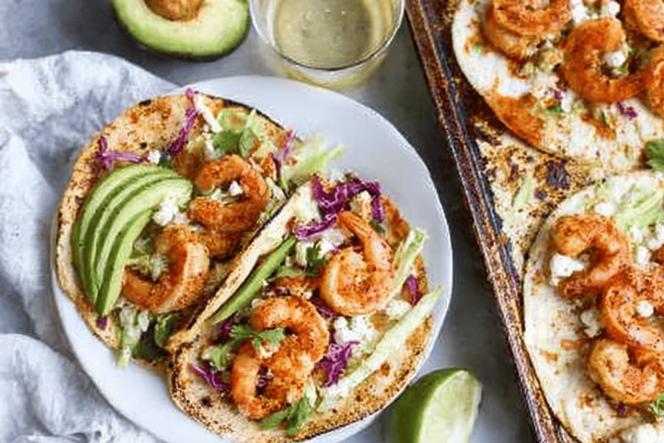 Easy Sheet Pan Shrimp Tacos Recipe