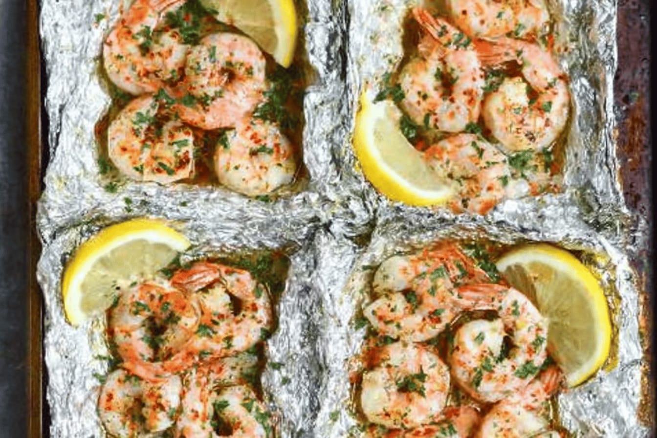 Easy Shrimp Scampi Foil Packets Recipe