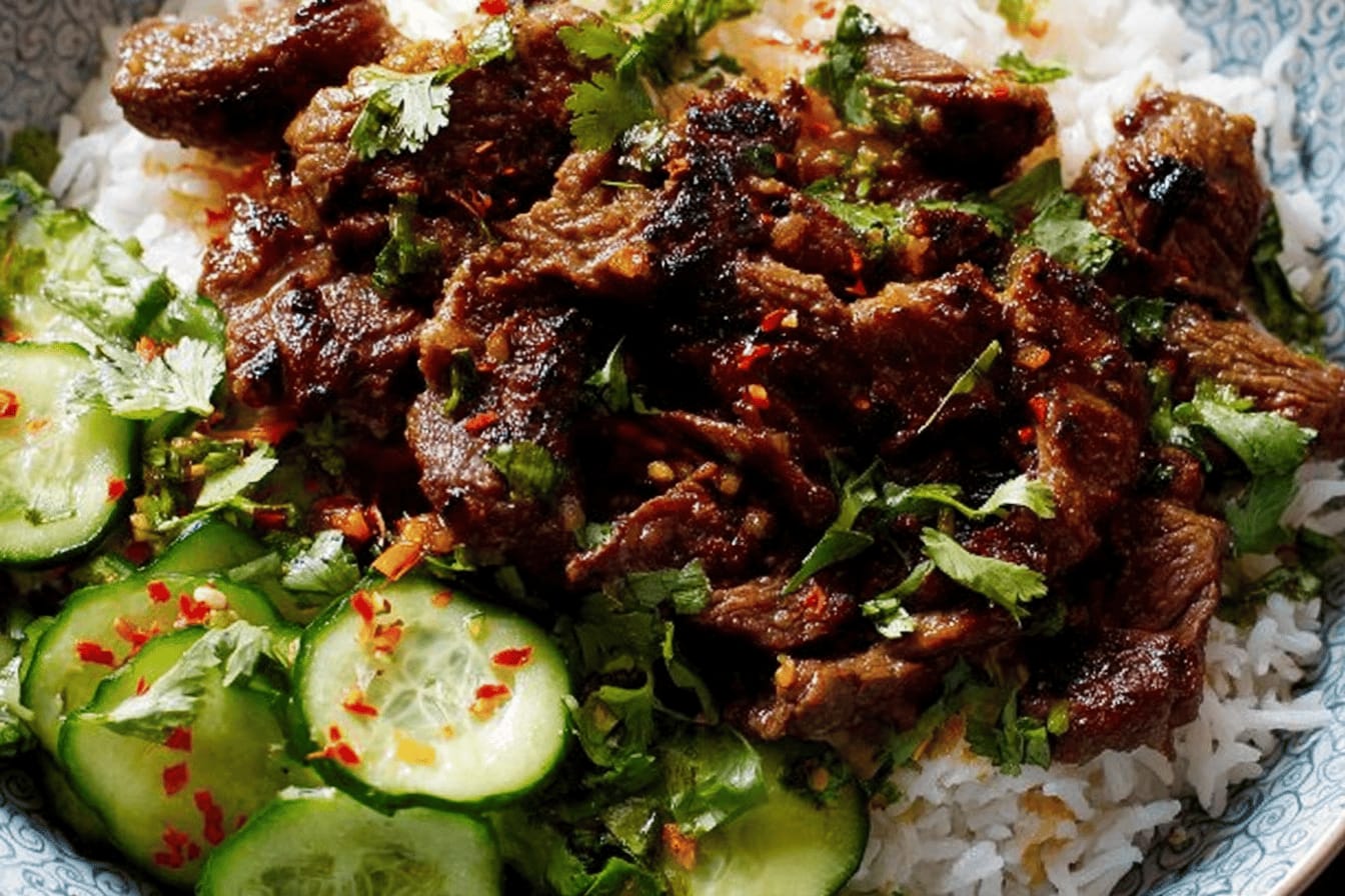Garlic Black Pepper Beef Skewers Recipe