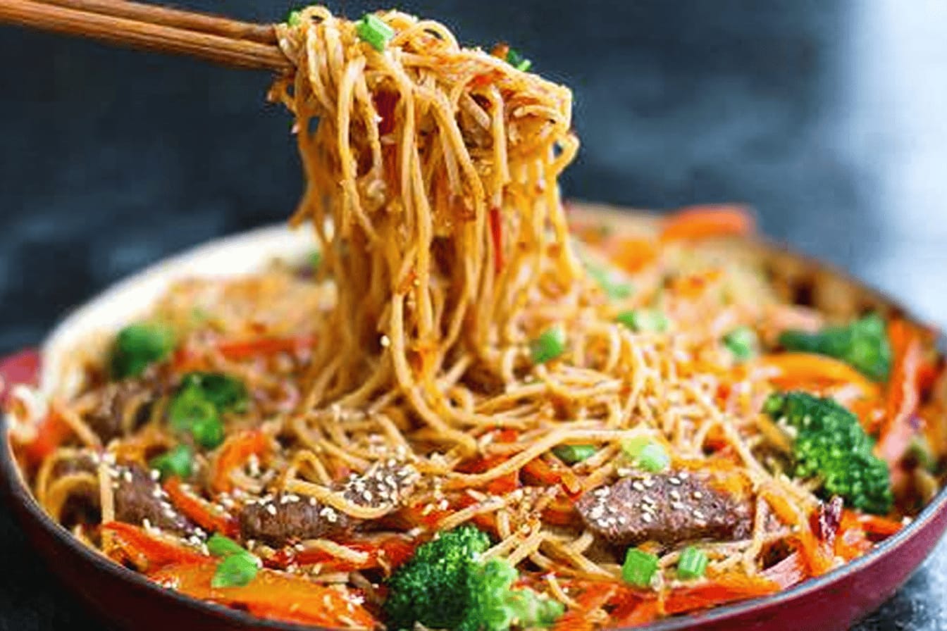 Garlic Sesame Noodles Recipe